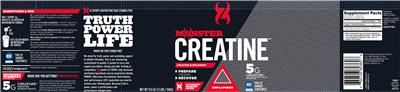 Photo of the CytoSport Monster Creatine Unflavored label