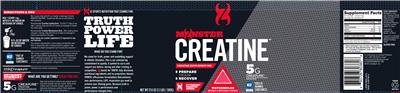Photo of the CytoSport Monster Creatine Watermelon label