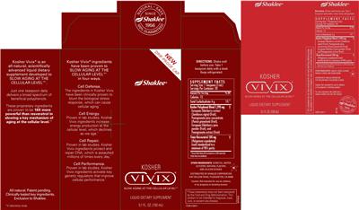 Photo of the Shaklee Kosher Vivix label