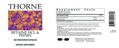 Betaine HCL & Pepsin