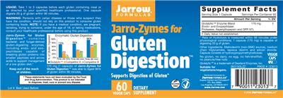 Photo of the Jarrow Formulas Jarro-Zymes for Gluten Digestion label