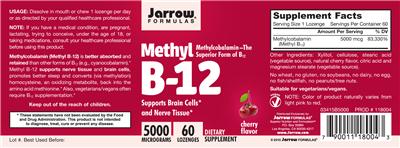 Methyl B-12 Cherry Flavor 5000 mcg