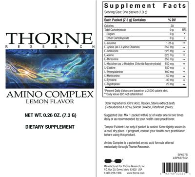 Amino Complex Lemon Flavor