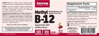 Methyl B-12 Cherry Flavor 500 mcg