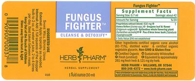Photo of the Herb Pharm Fungus Fighter label