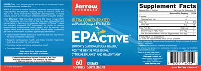 Photo of the Jarrow Formulas EPActive label