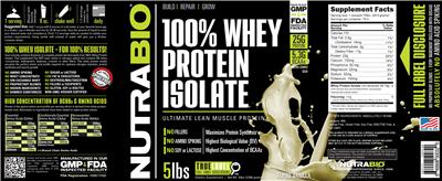 100% Whey Protein Isolate Alpine Vanilla