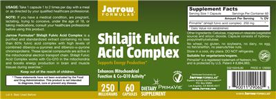 Shilajit Fulvic Acid Complex 250 mg