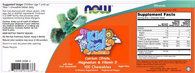 Photo of the NOW Kid Cal Tart Orange label