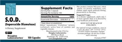 S.O.D. (Superoxide Dismutase)