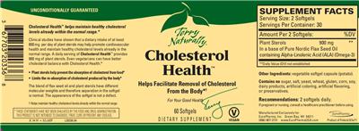 Photo of the Terry Naturally Cholesterol Health label
