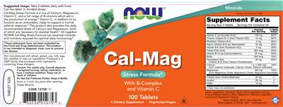 Photo of the NOW Cal-Mag label