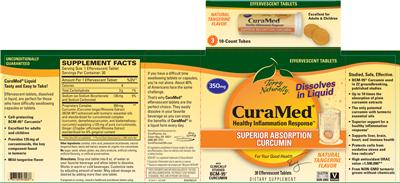Photo of the Terry Naturally CuraMed Natural Tangerine Flavor label