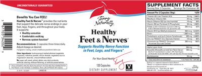 Photo of the Terry Naturally Healthy Feet & Nerves label