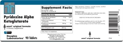 Pyridoxine Alpha Ketoglutarate