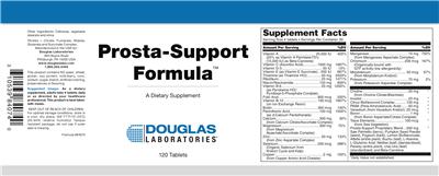 Photo of the Douglas Laboratories Prosta-Support Formula label