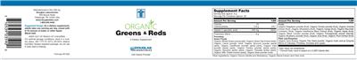 Photo of the Douglas Laboratories Organic Greens & Reds label