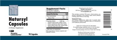 Photo of the Douglas Laboratories Natursyl Capsules label