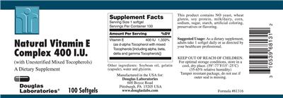 Natural Vitamin E Complex 400 IU