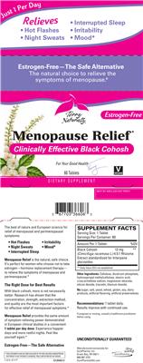 Photo of the Terry Naturally Menopause Relief label