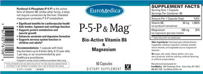 Photo of the EuroMedica P-5-P & Mag label