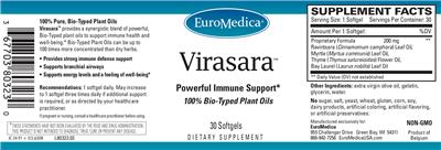 Photo of the EuroMedica Virasara label