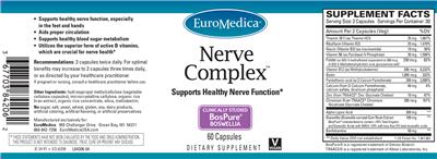 Photo of the EuroMedica Nerve Complex label