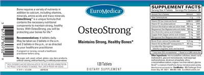 Photo of the EuroMedica OsteoStrong label