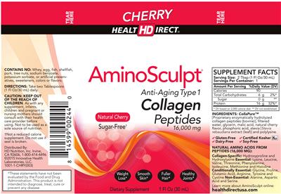 AminoSculpt Natural Cherry Sugar-Free