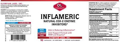 Photo of the OL Olympian Labs Inflameric label