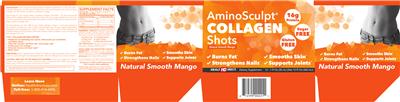 AminoSculpt Collagen Shots Natural Smooth Mango