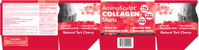 AminoSculpt Collagen Shots Natural Tart Cherry