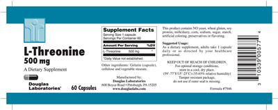 L-Threonine 500 mg