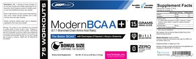 Photo of the USPlabs ModernBCAA+ Watermelon label