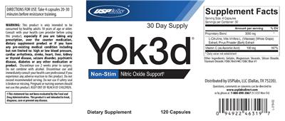 Photo of the USPlabs Yok3d label