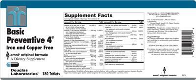 Basic Preventive 4 Iron And Copper Free