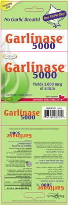 Photo of the Enzymatic Therapy Garlinase 5000 label
