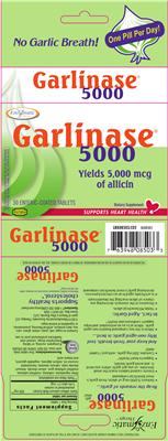 Photo of the Enzymatic Therapy Garlinase 5000 label