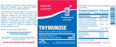 Photo of the Anabolic Laboratories Thymunose label