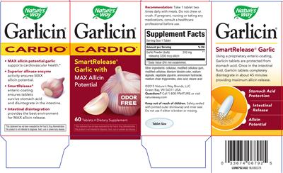 Photo of the Nature's Way Garlicin label