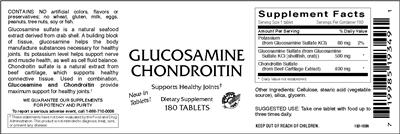 Photo of the VitaCeutical Labs Glucosamine Chondroitin label