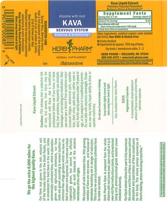 Photo of the Herb Pharm Kava label