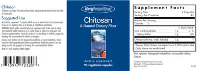 Photo of the Allergy Research Group Chitosan label