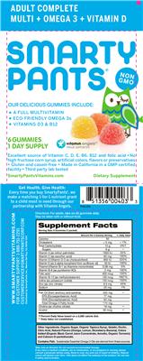 Photo of the SmartyPants Adult Complete label