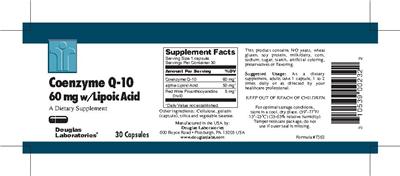 Coenzyme Q-10 60 mg w/ Lipoic Acid