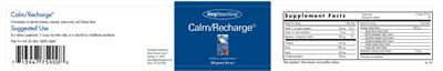 Photo of the Allergy Research Group Calm/Recharge label