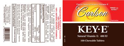 Photo of the Carlson KEY-E label