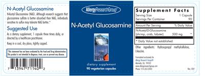 Photo of the Allergy Research Group N-Acetyl Glucosamine label