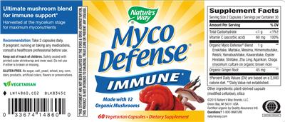 Photo of the Nature's Way Myco Defense label