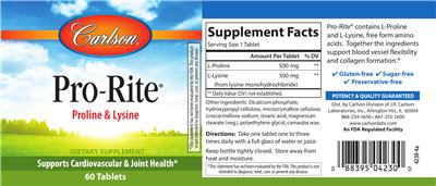 Photo of the Carlson Pro-Rite label
